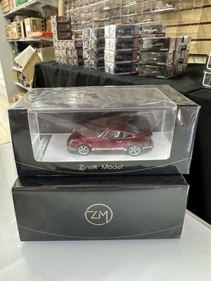 PORSCHE SINGER DLS WINE RED 1/64 DIECAST CAR BY ZINCIT MODEL