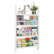 Children Bookcase Kids Wall Mounted Display Bookshelf Storage Unit Shelving Rack