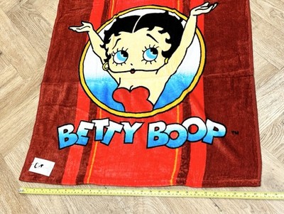 Betty Boop Vintage 2007 Strandtuch rot 100% Baumwolle Cartoon Figur