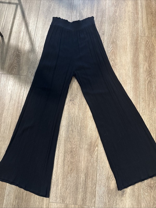 UO Ecote Wide Leg Lounge Pant Black MEDIUM