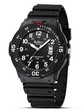 Herren Analog Quarzuhr 30M Wasserdicht Silikon Armband Datum Casual Designer Uhr