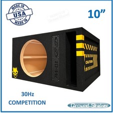 10" Sub Box Ported / Vented Single Subwoofer Enclosure Car Audio Enclosure