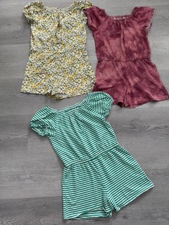 Old Navy Girls Rompers Jumpsuits Lot Of 3 Size 14/16 Years