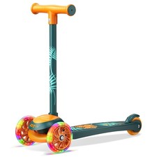 3 Wheel Scooter for Kids, Smooth Light Up LED Front Wheels, Wide Anti Slip Deck,