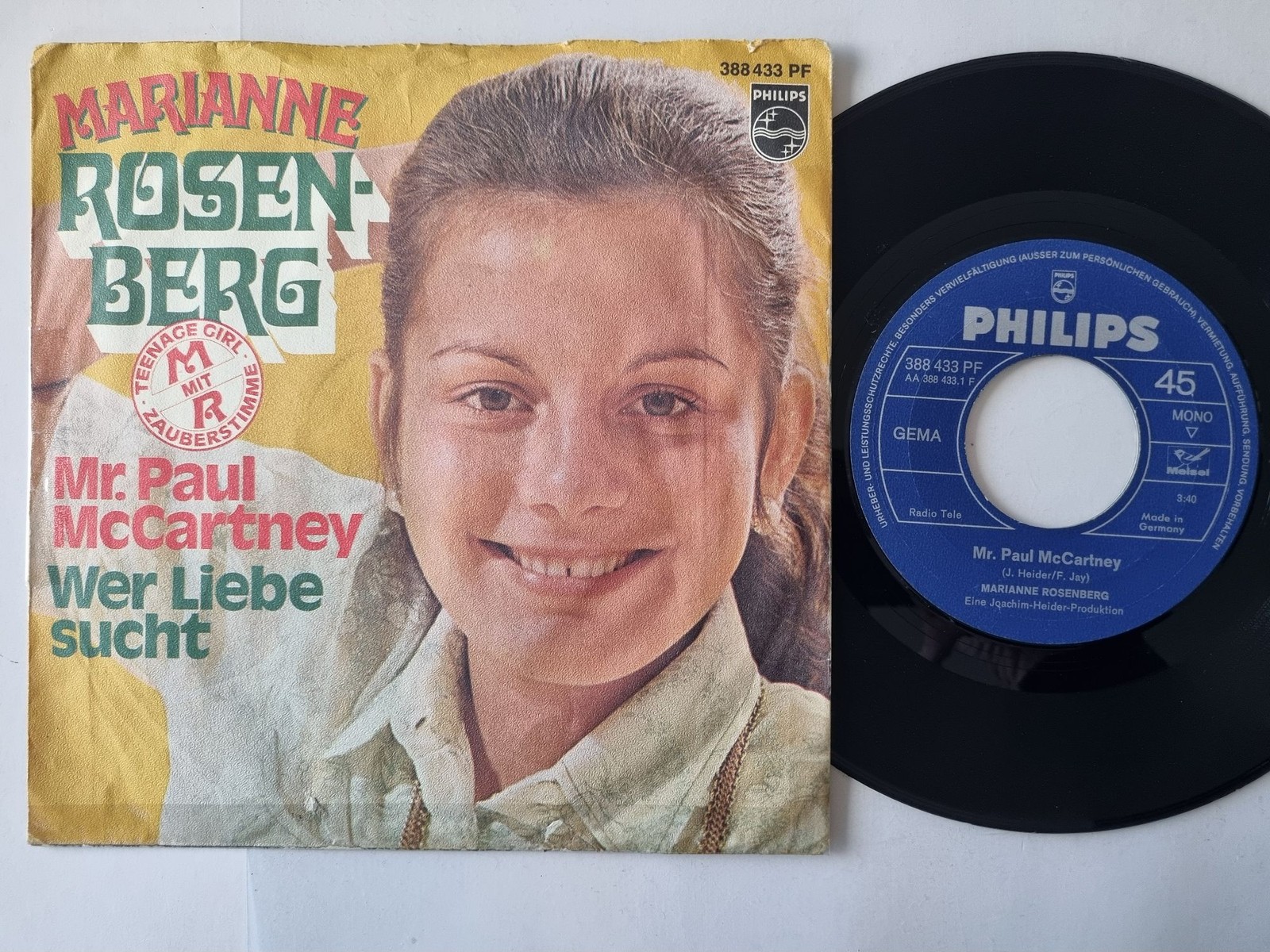 Marianne Rosenberg - Mr. Paul McCartney 7'' Vinyl Germany