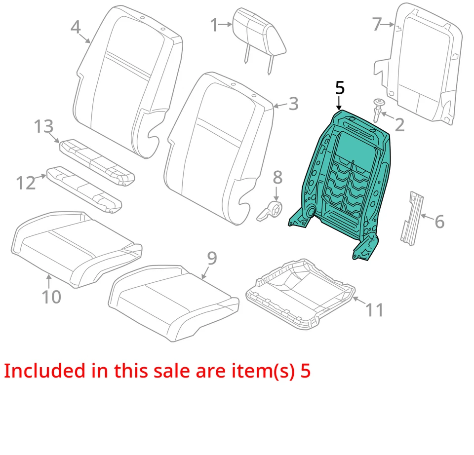 CHRYSLER FRONT SEAT BACK FRAME 4610332AC NEW OEM 4610332AC - Imagem 2 de 3