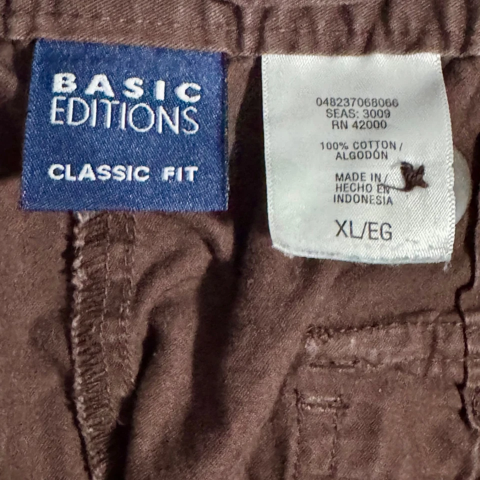 Basic Editions Classic Fit Brown Casual Shorts, Women's Size  XL - Image 3 of 3
