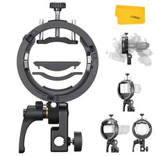 Godox S3 Speedlite Bracket, S-Type Bracket Updated Version Bowens Mount Holde...