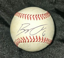 Bryce Johnson Autographed Pre Game Warmup Used MiLB Baseball MLB