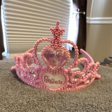Disney Princess Pink Tiara Costume Accessory for Kids Dress Up, Disney Franchise