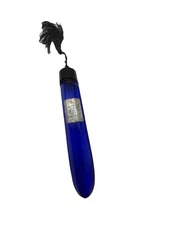 EVENING IN PARIS Antique Cobalt Blue Glass Perfume Bottle Bourgeois  No Contents