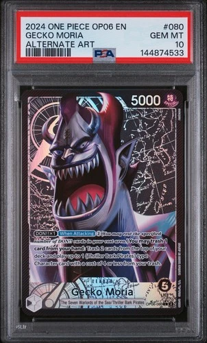 2024 Gecko Moria Alternate Art OP06-080 One Piece - English PSA 10