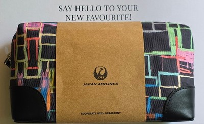 Japan Airlines JAL First Class Amenity Kit*Heralbony*Slipper,Pyjama (Gr.L)*