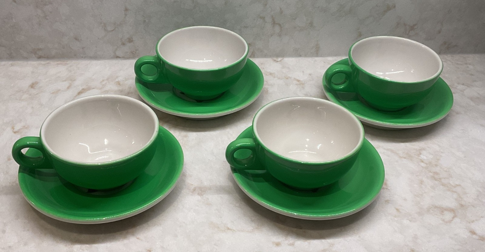 GREENBRIER HOTEL 8 PIECE SET CUPS & SAUCERS SHENANGO DOROTHY DRAPER RHODODENDRON
