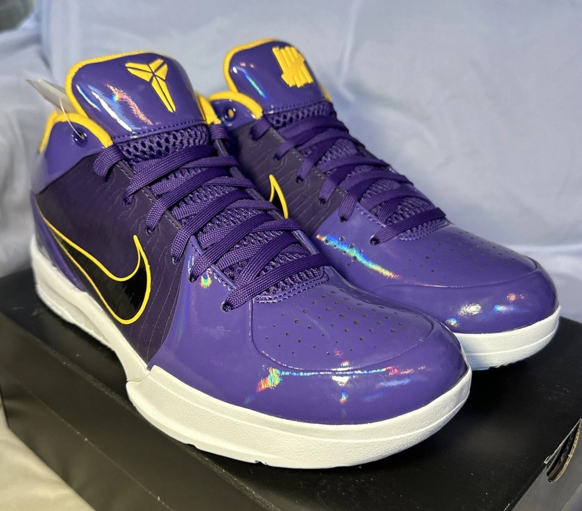 Nike Kobe 4 Protro x Undefeated Size 10 Court Purple Lakers 2019