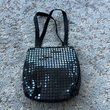 Vintage Sequins Handbag Black