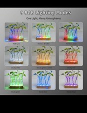 LED Plant Propagation Station RGBIC Hydroponic Glass Vase Desktop Planter USB