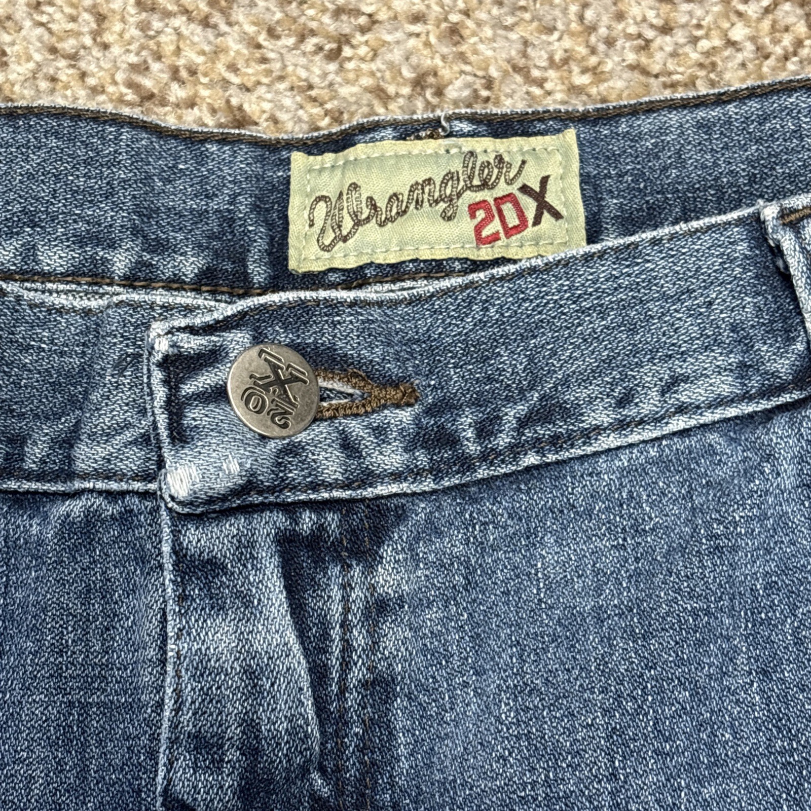 Wrangler 20X No. 33 Extreme Relaxed Fit Denim Jeans Mens 40x34 Fits 38x33 - View 4