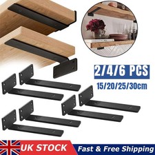 2/4/6Pcs Floating Shelf Brackets 15cm-30cm Heavy Duty Metal Support Wall Hanging