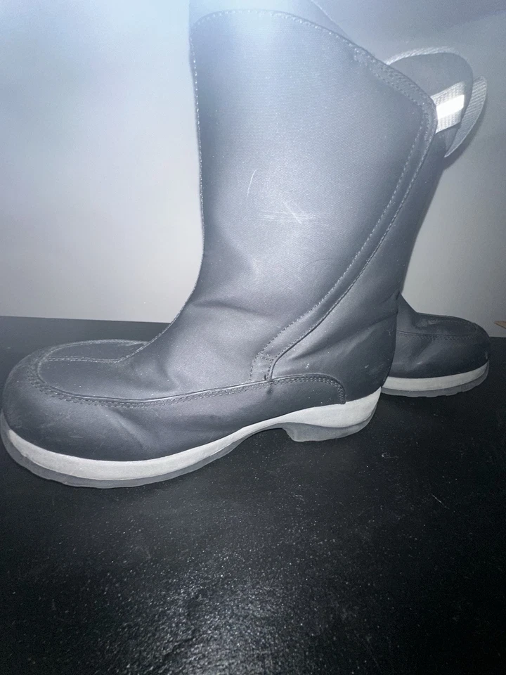 LAND' END молодежи черный зимний изолированный стороны молнии снег ботинки размер 7 - Изображение 2 из 4