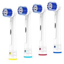 4 Pack Replacement Toothbrush Heads for Oral-B Braun Electric Toothbrush Refill