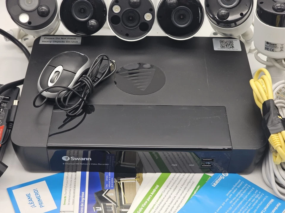 Swann 4K 8Channel Security Camera System NVR Recorder NVR-8580 With 6 Cameras - Image 2 of 4