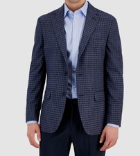 Tommy Hilfiger Men's Blue Modern Fit Pattern Sport Coat Suit Jacket Size 38R