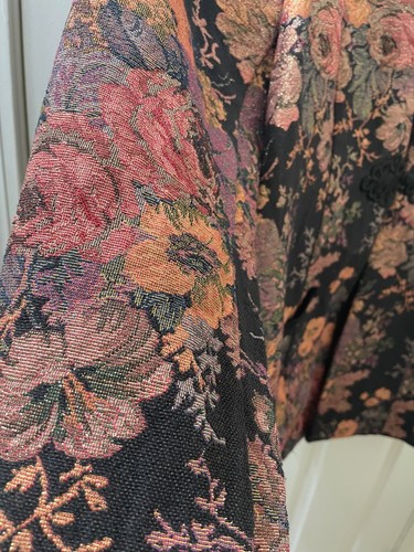 Soft Surroundings Womens Westbury Garden Jacket Jacquard Floral Metallic Size XL - Picture 4 of 12