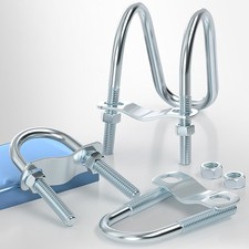 U-Shaped Bolt Galvanized Steel Double U-Shaped Clamp Hose Clamp Pipe Clip/Cross