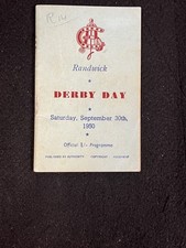 1950 A.J.C. RANDWICK DERBY DAY OFFICIAL HORSE RACING PROGRAM SEPT 30TH, SYDNEY