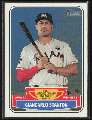 2018 Topps Heritage #AW-2 Giancarlo Stanton Award Winners