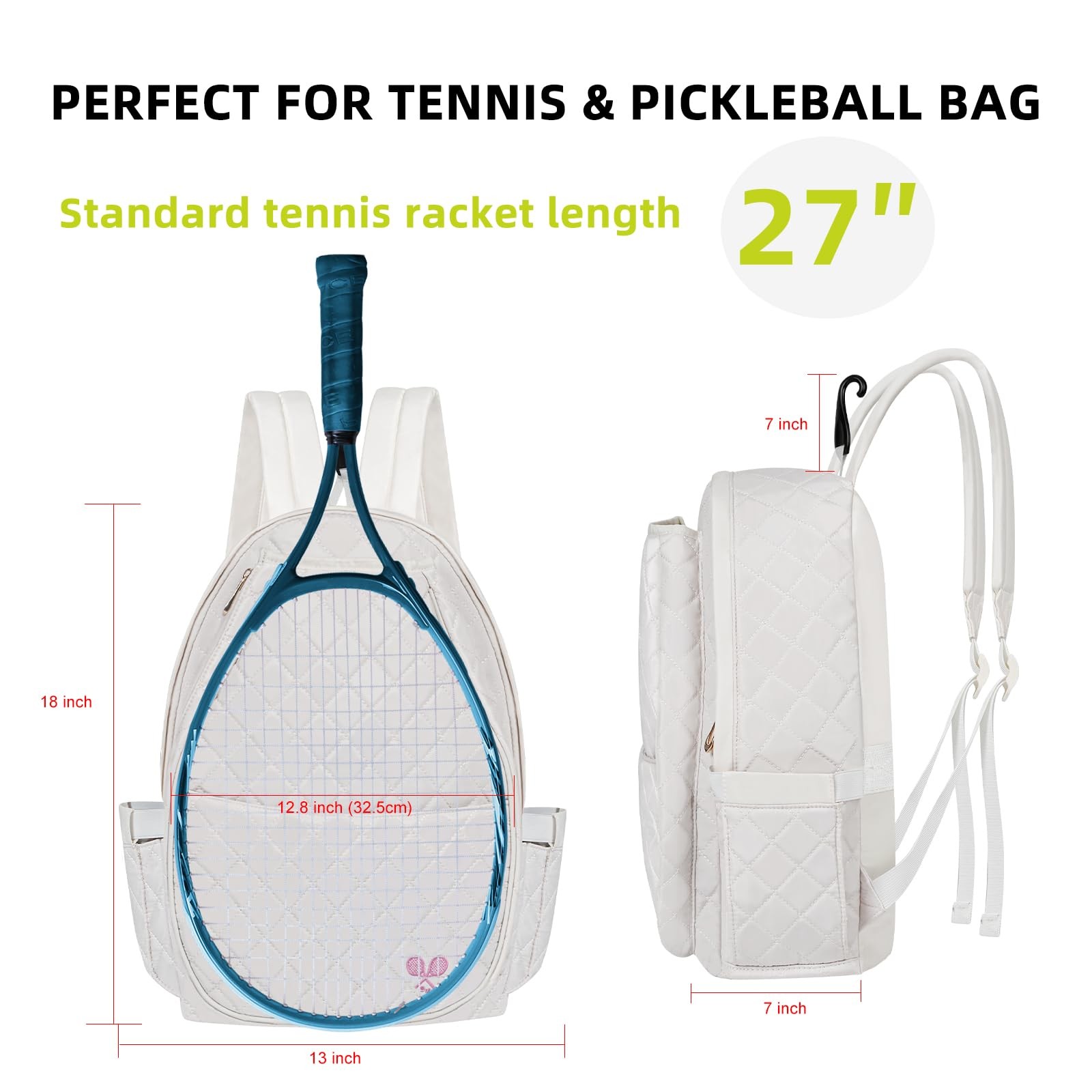 YEEGO DIRECT Tennis Bags for Women, Tennis Backpack Pickleball Racket Bags,Wa...