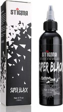STIGMA Black Tattoo Ink 4 oz   Deep Color, Smooth Flow, Fast-Drying Formula