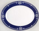 Marchesa By Lenox Empire Pearl Indigo 16 Inch Bone China Platter New And Rare! — photo 1