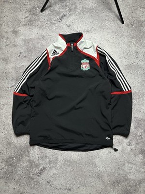 Mens Vintage Liverpool FC Adidas 1/4 Zip Jacket Climaproof