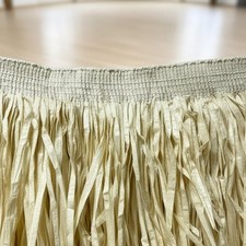 Hawaiian Grass Skirt Lightweight Hula Dance Skirt Adjustable Elastic Waistband