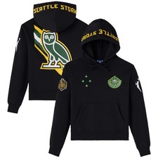 OVO x WNBA Seattle Storm OG Owl Black Hoodie - 2XS - New