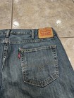 Mens 42X32 Levi's 559 Jeans Blue Denim Distressed Relaxed Straight Fit GREAT — photo 4