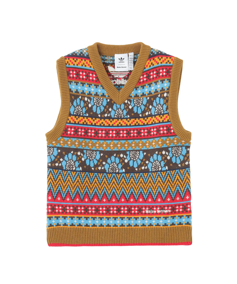 m*•様 y*a様 Wales bonner adidas vネック ニット adidas × Wales Bonner Vest V Neck Sweater Knit Monogram Originals