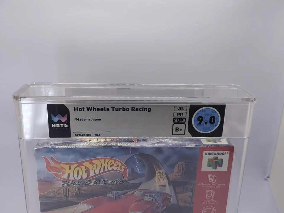 Hot Wheels Turbo Racing Brand New Nintendo 64 N64 1999 Sealed WATA Grade 9.0 B+ - Image 2 of 4