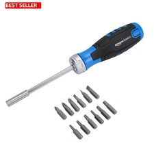 12-in-1 Ratcheting Magnetic Screwdriver with ...