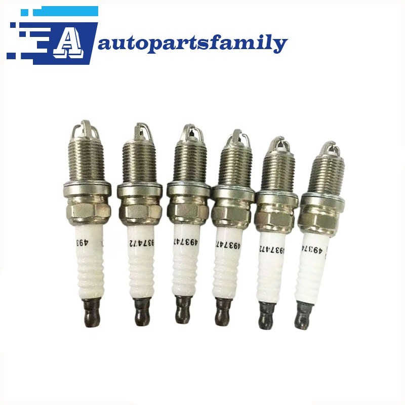 6Pcs Spark Plug Kit For Cummins ISL Series 8.3L Liter 8.9L 4937472 4955850