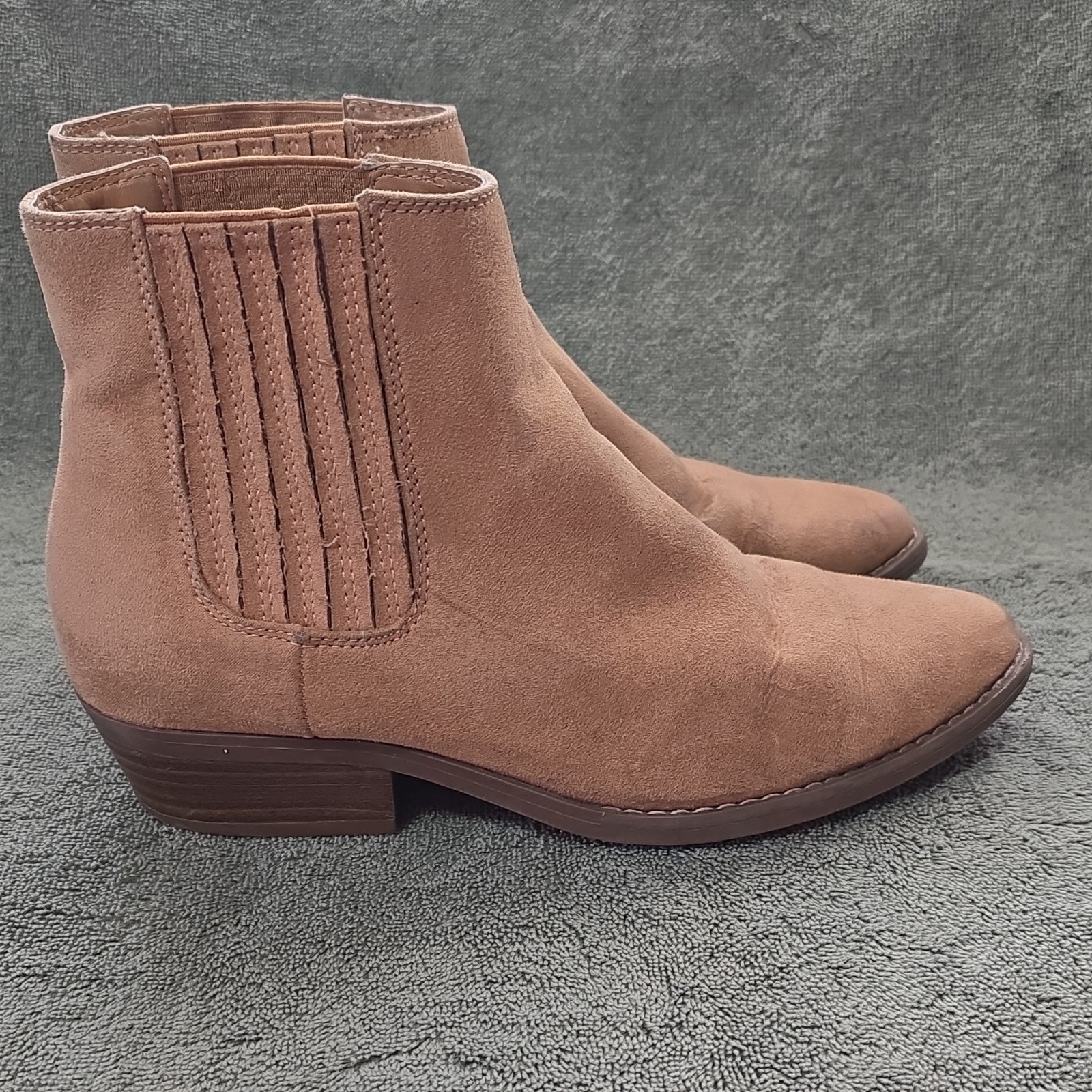 Universal Thread Brown Textile Ankle Chelsea Slip… - image 4