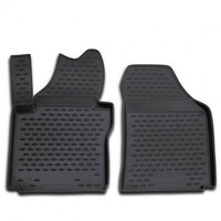 Gummi-FußMatten VW Touran 2003-2015 (Vorne) Novline Passgenau Auto Set