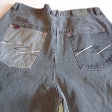 VTG FUBU The Collection Men's W38 Gray Baggy Wide Leg hip Hop skater Y2K Shorts