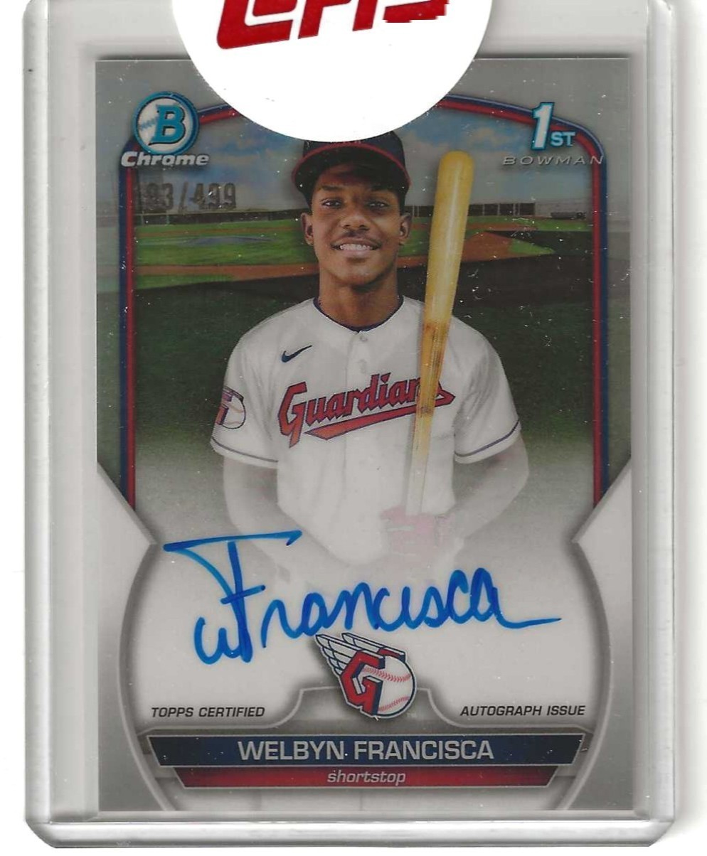 2023 Bowman Chrome - Prospect Autographs Welbyn Francisca #CPA-WF Refractor /499