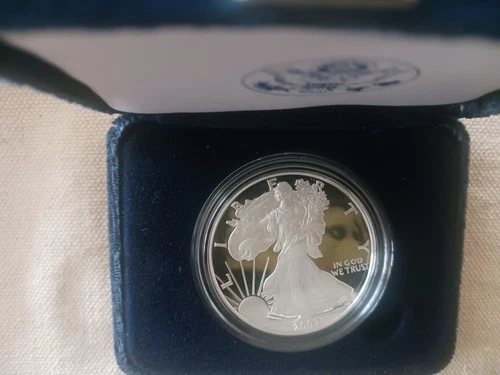 2007- 1 oz Proof Silver American Eagle (w/Box & CoA)