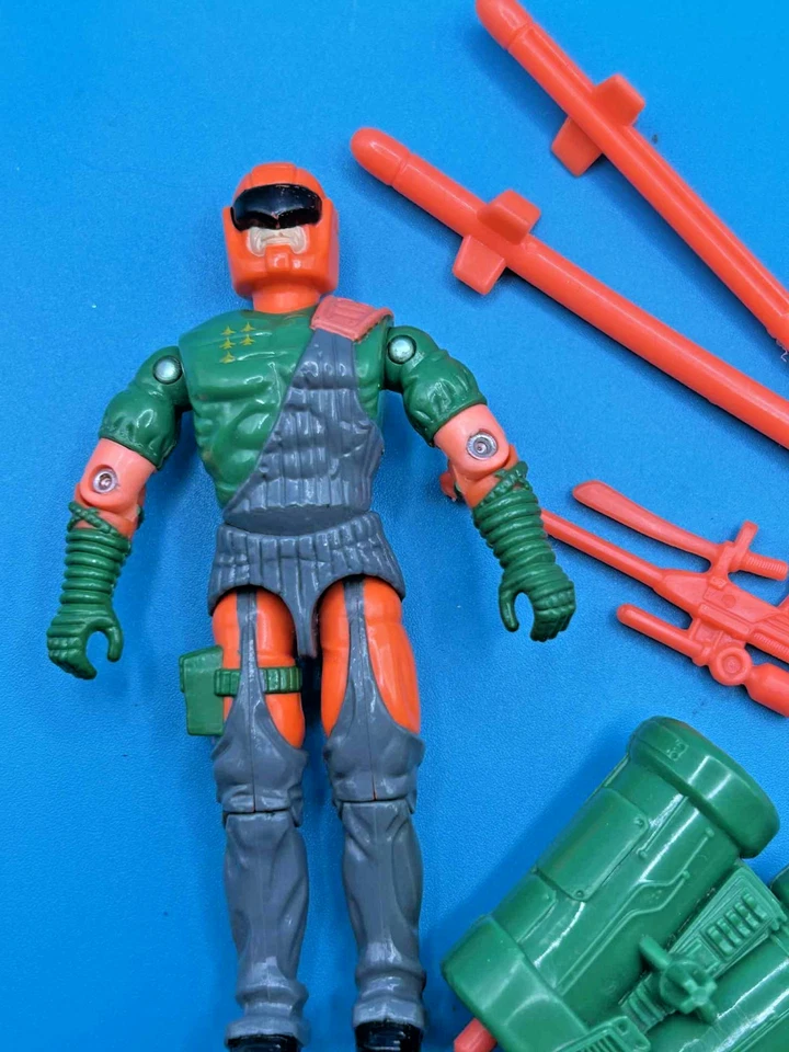 Gi Joe Cobra 1993 FLAK VIPER v2 100 % completo con soporte mochila arma Foto 3 de 4