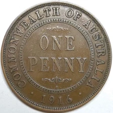 1916 Australia 1 Penny (Lot#2)