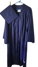 Jostens Cap Gown Poly High School College Graduation Classic Concord 5'10-6'
